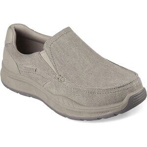 Skechers Mens Cohagen Relaxed Fit Slip-On Casual Loafer Taupe Extra Wide Size 13